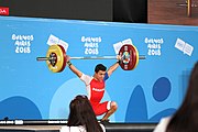 Deutsch: Gewichtheben bei den Olympischen Jugendspielen 2018; Tag 2, 10. Oktober 2018; Jungen 62 kg English: Weightlifting at the 2018 Summer Youth Olympics at 8 October 2018 – Boys' 62 kg