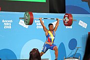 Deutsch: Gewichtheben bei den Olympischen Jugendspielen 2018; Tag 2, 10. Oktober 2018; Jungen 62 kg English: Weightlifting at the 2018 Summer Youth Olympics at 8 October 2018 – Boys' 62 kg