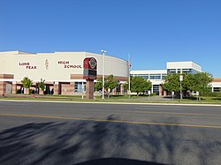 West across SR-129 at Lone Peak High School, Jun 16.jpg