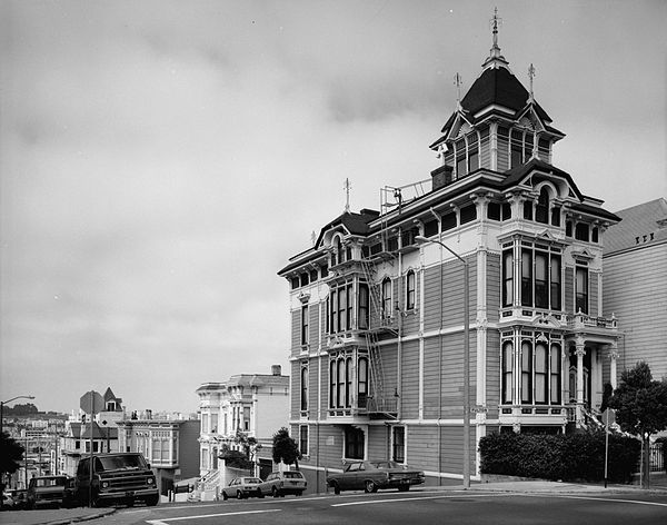 The ornate "Russian Embassy" house in San Francisco, where Anger lived in 1966 and 1967.