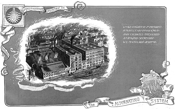 Westinghouse Electric Company 1888 catalog advertising their "Alternating System".