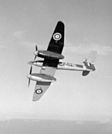 Il Whirlwind con le marche P6985 'HE-J', ancora del N° 263 Squadron della RAF