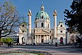 Karlskirche in Wien am Resselpark