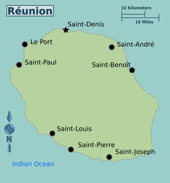 Mapa Réunionu