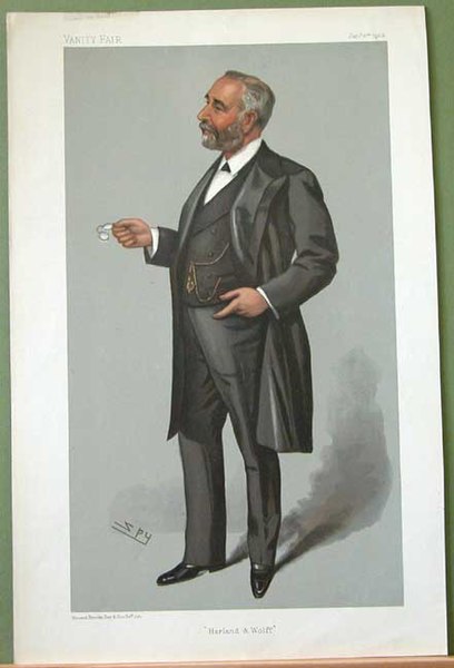 "Harland and Wolff". Caricature by Spy published in Vanity Fair in 1903.