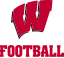 File:Wisconsin Badgers logo football red.svg