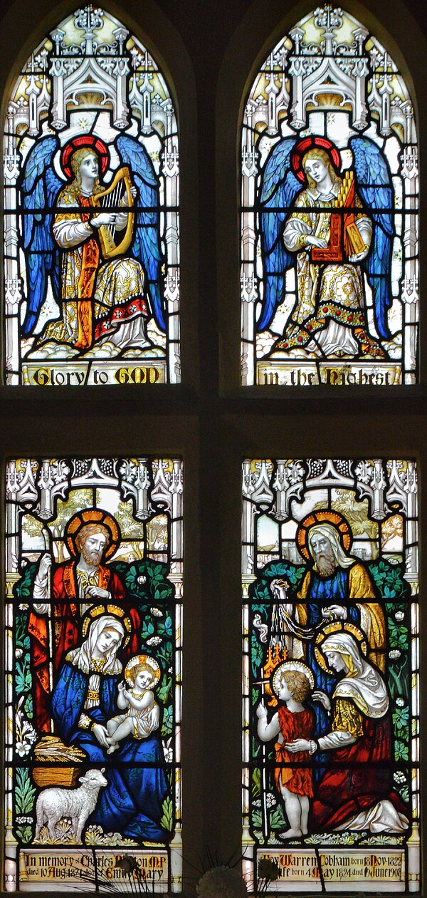 Image: Wisley Church, East window by Powell & Sons (1909)