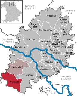 Läget för Wonsees i Landkreis Kulmbach