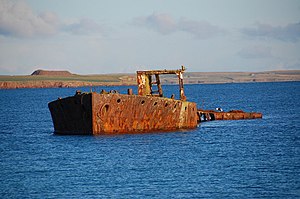 Wreck of the Juanita in Inganess Bay