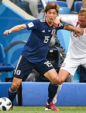 Takumi Minamino (li.) und Yūya Ōsako (re.), beste japanische Torschützen in der Qualifikation