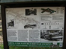 Infotafel für Bodendenkmal V1-Startrampen bei Zempin