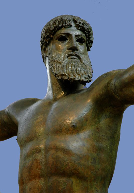 Zeusz vagy Poszeidón bronzszobra a Wikipédiáról linkelve
Attribution: G Da, CC BY-SA 3.0 <https://creativecommons.org/licenses/by-sa/3.0>, via Wikimedia Commons