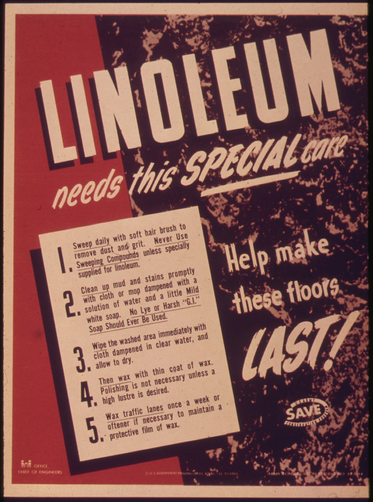 File Linoleum Needs This Special Care Help Make These Floors