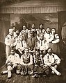 Pyatnitsky Choir in 1900 - 1910 (Watch style and different elements of Russian folk dance and music from the Pyatnitsky Choir, performed by males and females on YouTube)