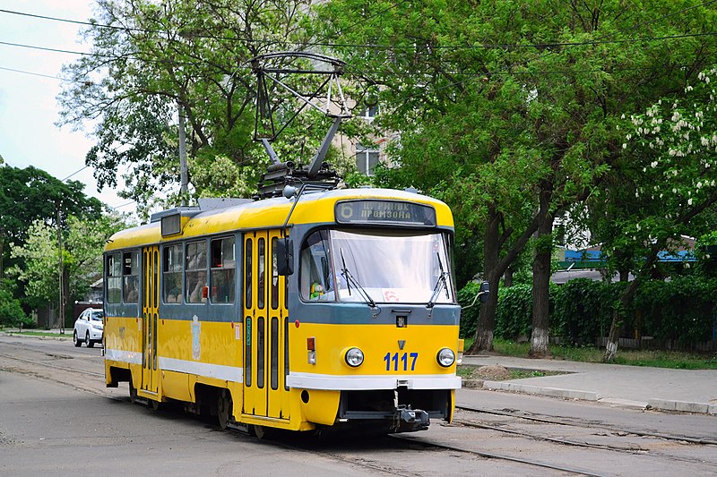 File:Трамвай Tatra T3M № 1117 на ул. Сенной.jpg