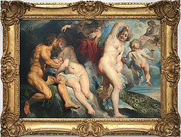 Ixion king of Lapiths deceived by Juno he wanted to seduce, oil on canvas by Peter Paul Rubens (1615)