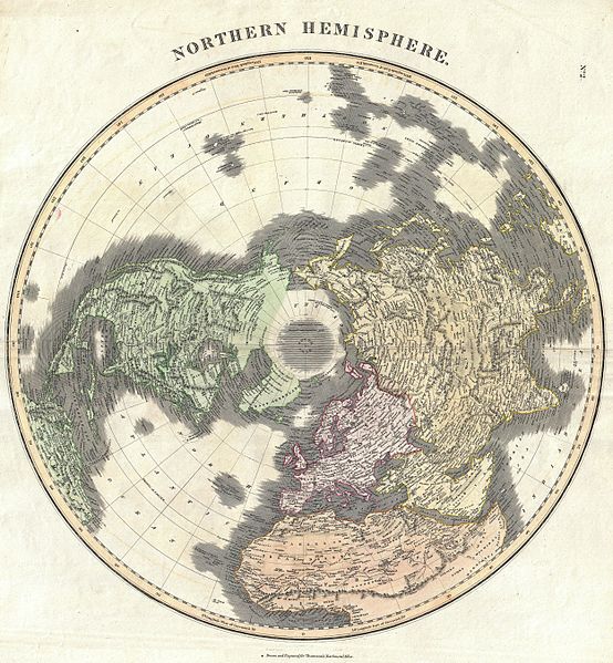 File:1814 Thomson Map of the Northern Hemipshere ^ Arctic - Geographicus - NorthernHemipshere-thomson-1814.jpg