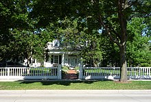 Built in 1837, the Hazelwood Historic House Museum is on the National Register of Historic Places and is now used as the Brown County Historical Society. 2009-0620-WI004-GB-Hazelwood.jpg