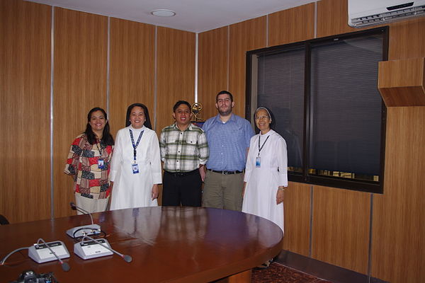 Sr. Mary Thomas Prado, OSB (second from the left), former President of Saint Scholastica's College