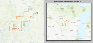 <span class="mw-page-title-main">Wisconsin's 70th Assembly district</span> American legislative district in western Wisconsin