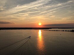 Patuxent River von der Gouverneur Thomas Johnson Bridge