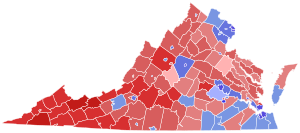 2017 Virginia gubernatorial election results map by county.svg