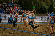 Deutsch: Beach Handball Champions Cup 2018 in Catania (ITA); Tag 1: 1. November – Frauen, Vorrundengruppe C: GRD Leça (PRT) - Beach Bazis Schleissheim (GER) 2:0 (18:12, 18:10) English: 2018 Beach Handball Champions Cup in Catania (ITA; Day 1: Template:Dateyear2018 – Women's Preliminary Round Group C: GRD Leça (PRT) - Beach Bazis Schleissheim (GER) 2:0 (18:12, 18:10)