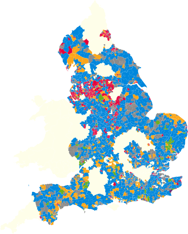 2019 UK Local Elections by Ward.svg