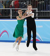 Tyutyunina/Shustitskiy  at the 2020 Winter Youth Olympics