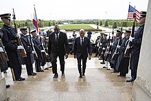 Lorenzana with U.S. Secretary of Defense Lloyd Austin in April 2022 220418-D-BN624-0092 (52014110219).jpg