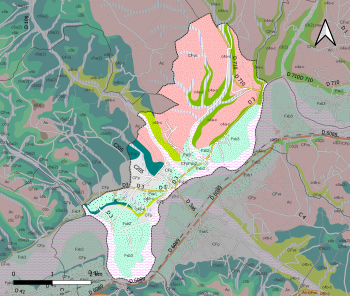 Carte géologique d'Annesse-et-Beaulieu.