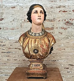 Buste de sainte Agathe.
