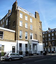 The former premises (1925-2019) of the Royal Philatelic Society London at 41 Devonshire Place, W1. 41 Devonshire Place.jpg