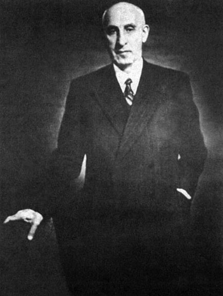 Mohammad Mosaddegh, the Prime Minister of Iran in 1951