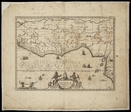 Карта Королевства Лоанго и Конго — Петер Шенк (1660—1718).