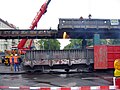 demolition work of bridge Schönhauser Allee / Bornholmer Straße