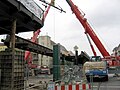 demolition work of bridge Schönhauser Allee / Bornholmer Straße