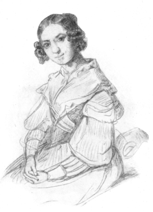 Adele Schopenhauer in 1841 Portrait by Alexander von Sternberg