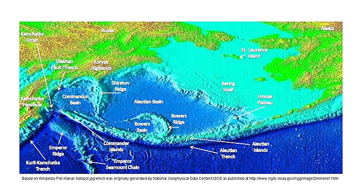 Берингов пролив на карте тихого океана. Хребет Ширшова в Беринговом море. Алеутский желоб. Океанические впадины подводные хребты. Алеутский хребет.
