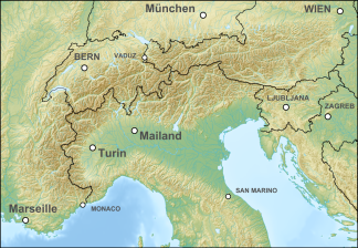 Pelvoux oder Écrins-Massiv (Alpen)