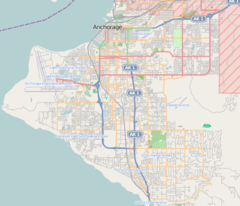 Mapa lokalizacyjna Anchorage