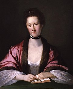 Anna Seward, målning av Tilly Kettle, 1762.