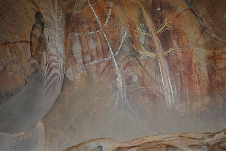 6000-year-old rock art on Arkaroo Rock