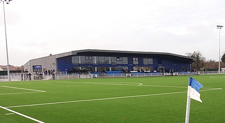 Aveley FC main stand.jpg