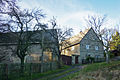 Residential stable house and a side building of a four-sided courtyard