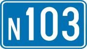 Miniatuur voor N103 (België)