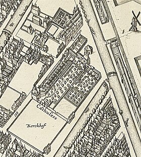 Karta över Amsterdam från 1625.