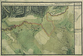 Vărădia în Harta Iosefină a Banatului, 1769-72