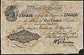 A Bank of England 1893-as, ritka, Manchesterben kibocsátott (branch office) 100 fontos bankjegye, Horace George Bowen (1841-1902) fópénztáros (1893-1902) aláírásával.