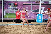 Deutsch: Beachhandball bei den Olympischen Jugendspielen 2018; Tag 6, 11. Oktober 2018; Mädchen, Platzierungsrunde - Mauritius-Türkei 0:2 English: Beach handball at the 2018 Summer Youth Olympics at 11 October 2018 – Girls Consolation Round – Mauritius-Turkey 0:2